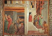 Benozzo Gozzoli The Birth of St.Francis and Homage of the Simple Man Sweden oil painting artist